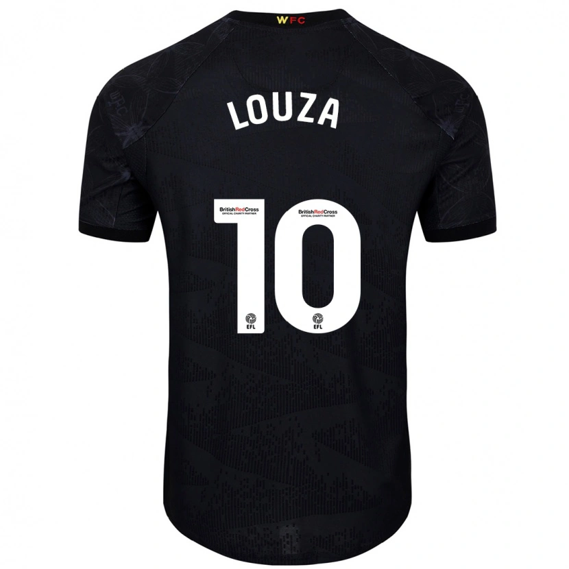 Danxen Kvinder Imrân Louza #10 Sort Hvid Udebane Spillertrøjer 2024/25 Trøje T-Shirt