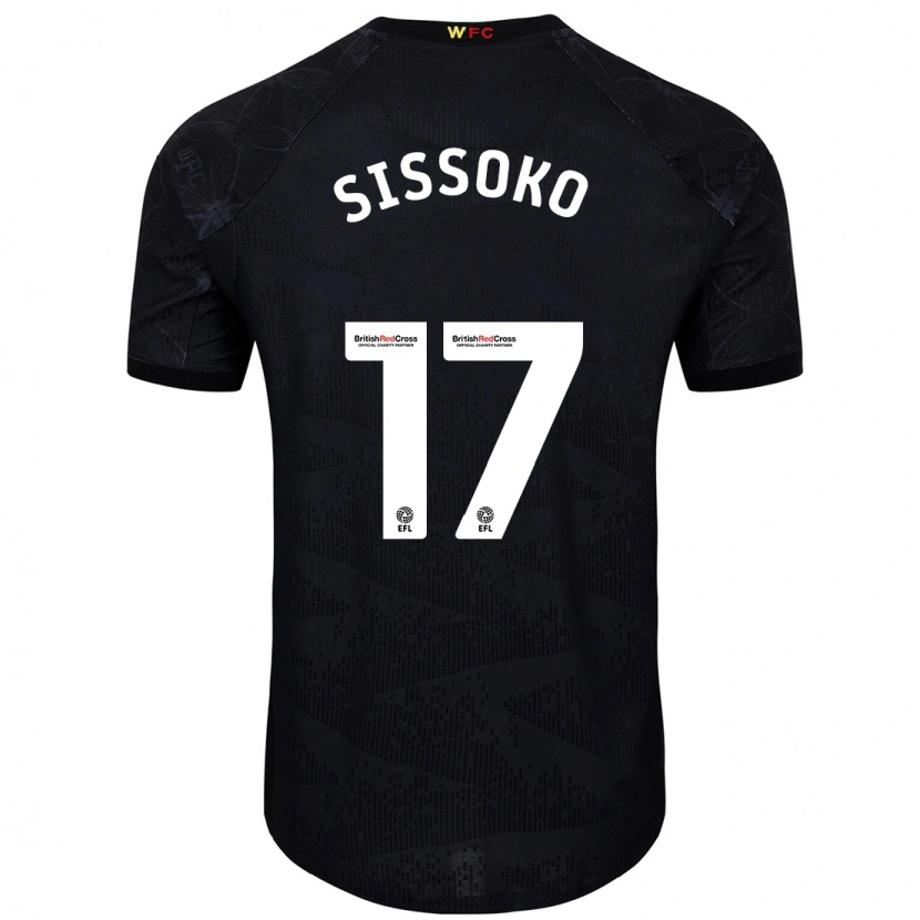 Danxen Kvinder Moussa Sissoko #17 Sort Hvid Udebane Spillertrøjer 2024/25 Trøje T-Shirt