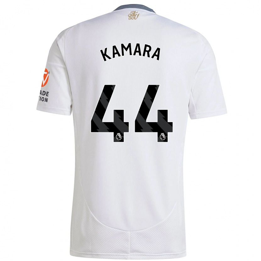Danxen Kvinder Boubacar Kamara #44 Hvid Udebane Spillertrøjer 2024/25 Trøje T-Shirt