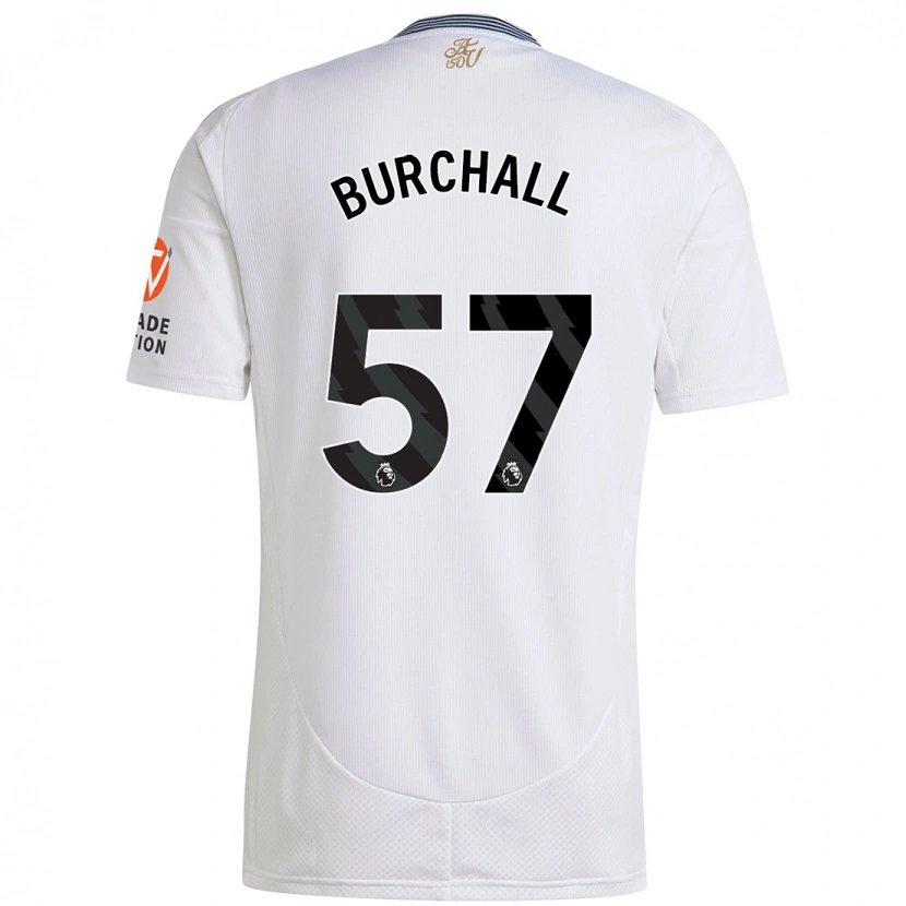 Danxen Kvinder Ajani Burchall #57 Hvid Udebane Spillertrøjer 2024/25 Trøje T-Shirt