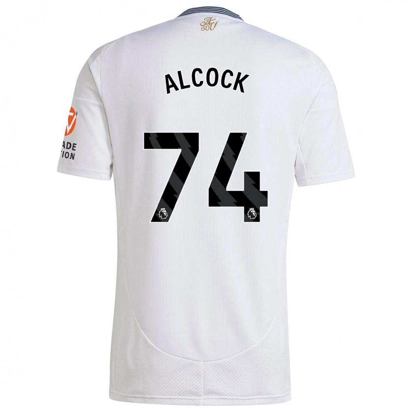 Danxen Kvinder Todd Alcock #74 Hvid Udebane Spillertrøjer 2024/25 Trøje T-Shirt