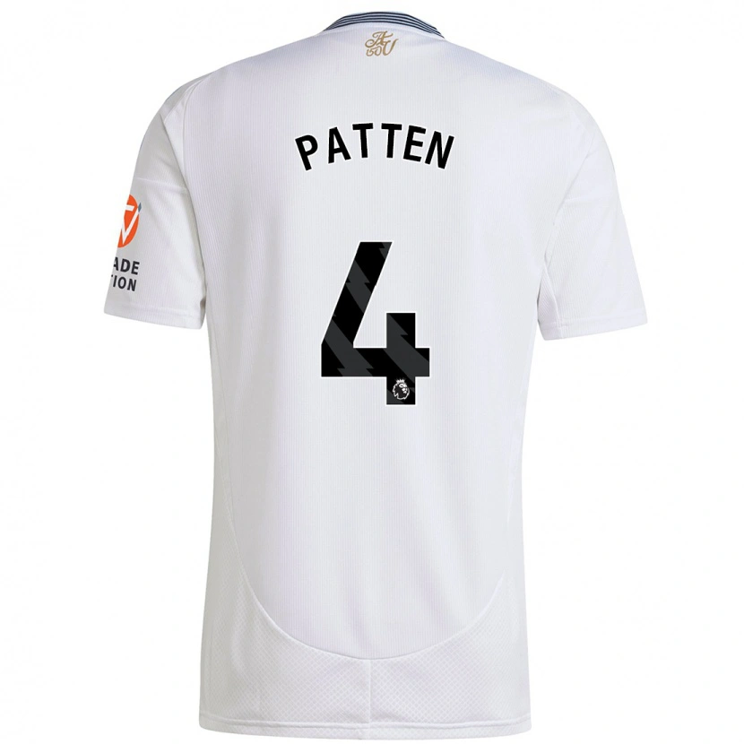 Danxen Kvinder Anna Patten #4 Hvid Udebane Spillertrøjer 2024/25 Trøje T-Shirt