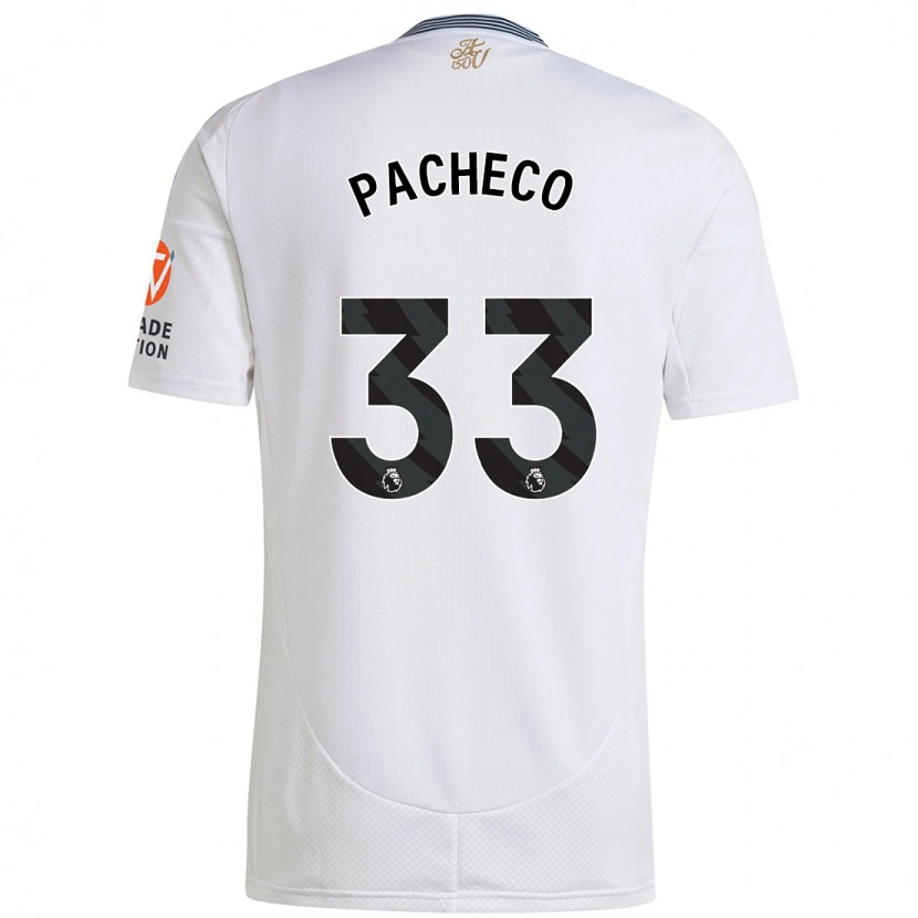 Danxen Kvinder Maz Pacheco #33 Hvid Udebane Spillertrøjer 2024/25 Trøje T-Shirt