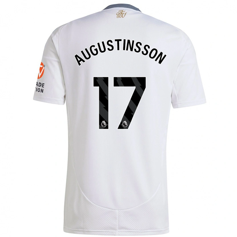 Danxen Kvinder Ludwig Augustinsson #17 Hvid Udebane Spillertrøjer 2024/25 Trøje T-Shirt