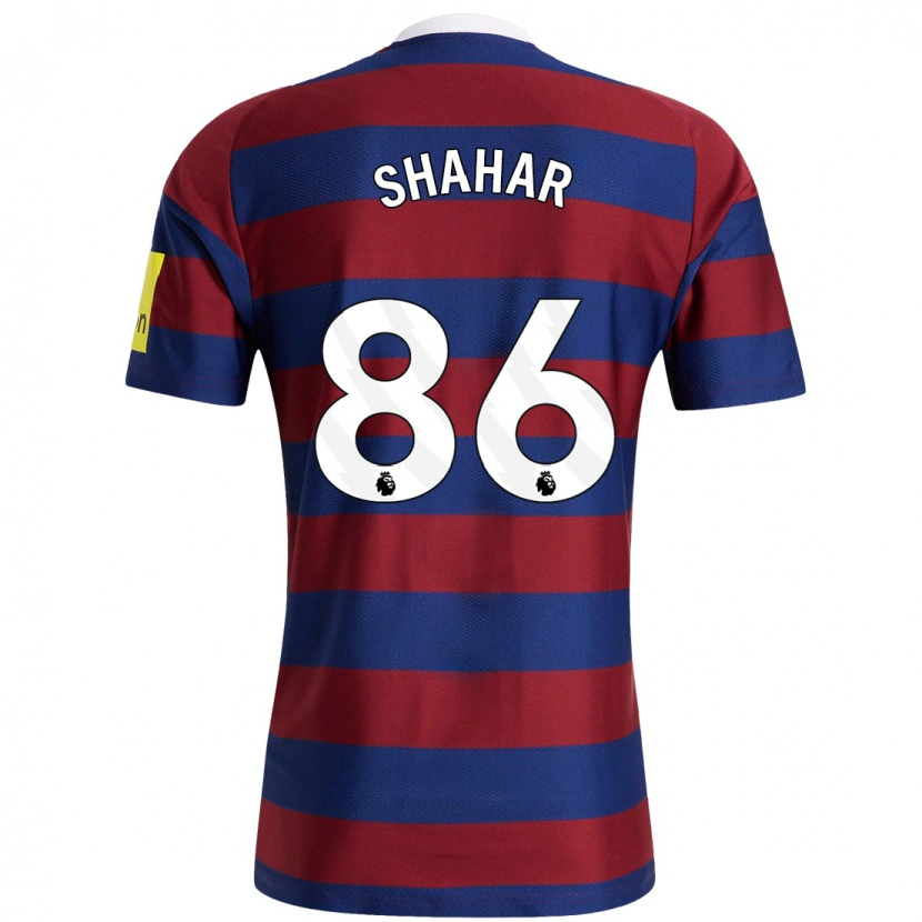 Danxen Kvinder Leo Shahar #86 Bordeaux Marineblå Udebane Spillertrøjer 2024/25 Trøje T-Shirt