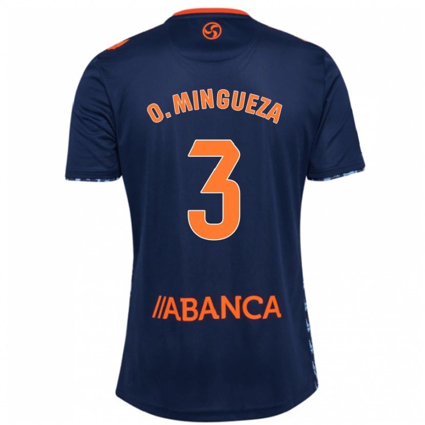Danxen Kvinder Óscar Mingueza #3 Marineblå Udebane Spillertrøjer 2024/25 Trøje T-Shirt