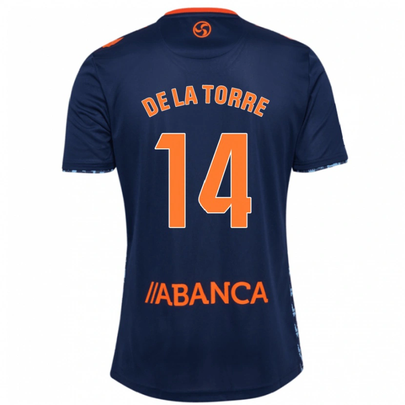 Danxen Kvinder Luca De La Torre #14 Marineblå Udebane Spillertrøjer 2024/25 Trøje T-Shirt