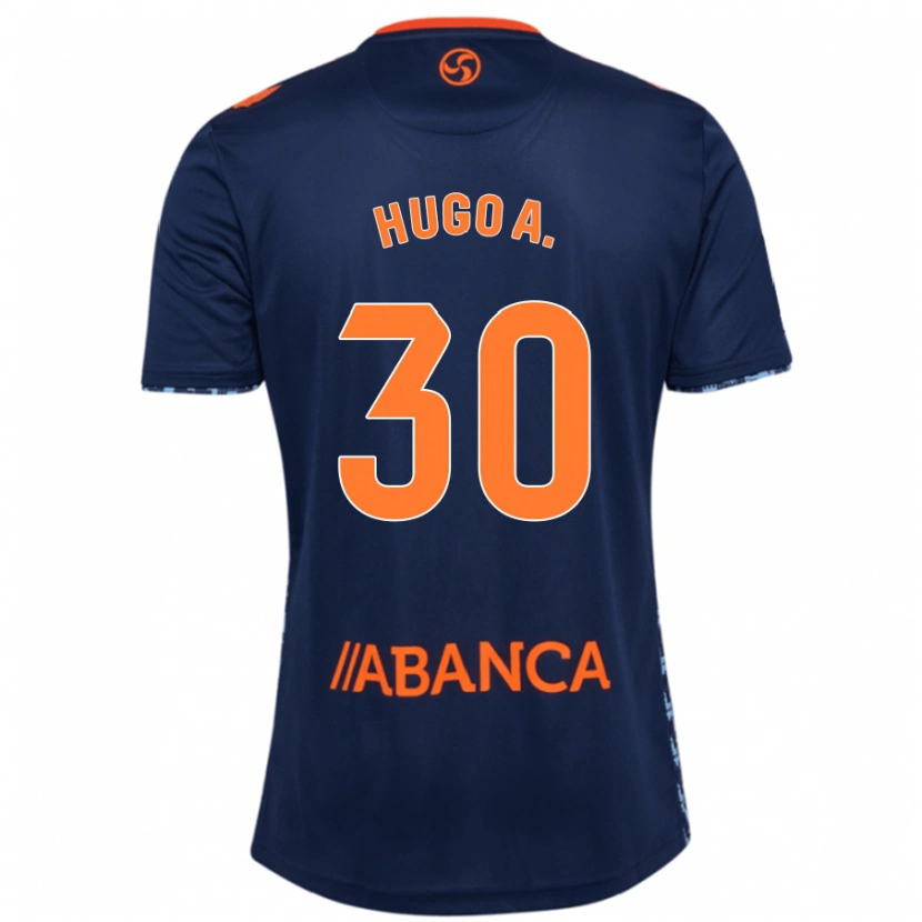 Danxen Kvinder Hugo Álvarez #30 Marineblå Udebane Spillertrøjer 2024/25 Trøje T-Shirt