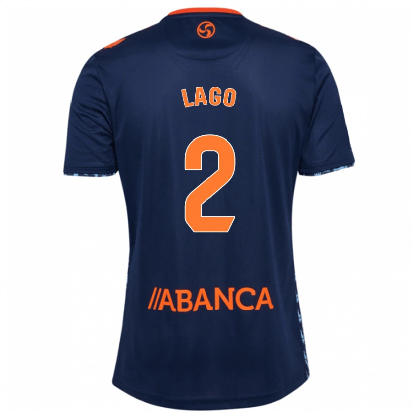 Danxen Kvinder Yoel Lago #2 Marineblå Udebane Spillertrøjer 2024/25 Trøje T-Shirt