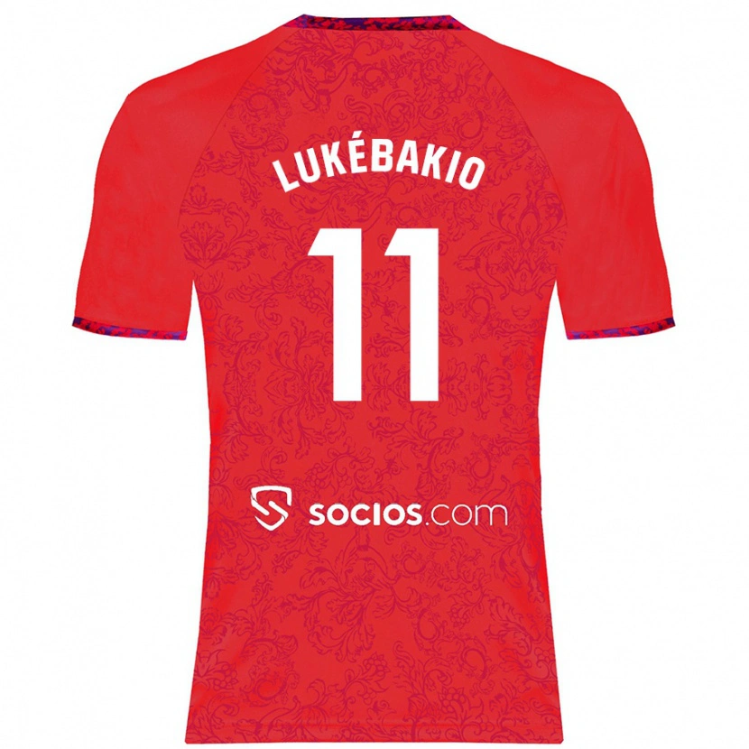 Danxen Kvinder Dodi Lukébakio #11 Rød Udebane Spillertrøjer 2024/25 Trøje T-Shirt