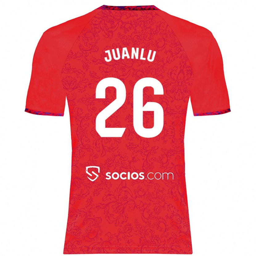 Danxen Kvinder Juanlu Sánchez #26 Rød Udebane Spillertrøjer 2024/25 Trøje T-Shirt