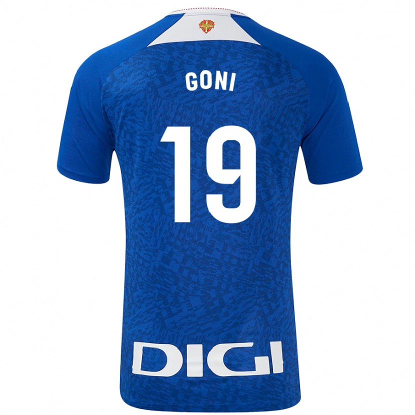 Danxen Kvinder Marcos Goñi #19 Kongeblå Udebane Spillertrøjer 2024/25 Trøje T-Shirt
