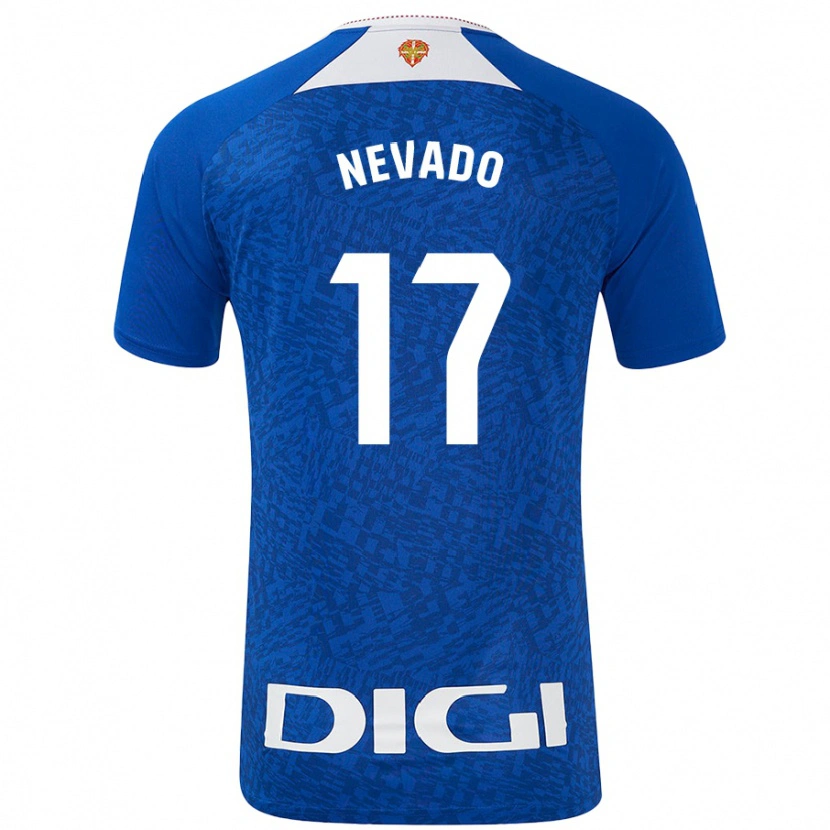 Danxen Kvinder Nerea Nevado #17 Kongeblå Udebane Spillertrøjer 2024/25 Trøje T-Shirt