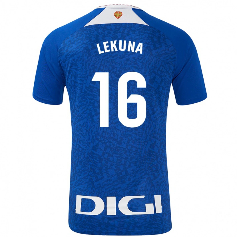 Danxen Kvinder Adrián Lekuna #16 Kongeblå Udebane Spillertrøjer 2024/25 Trøje T-Shirt