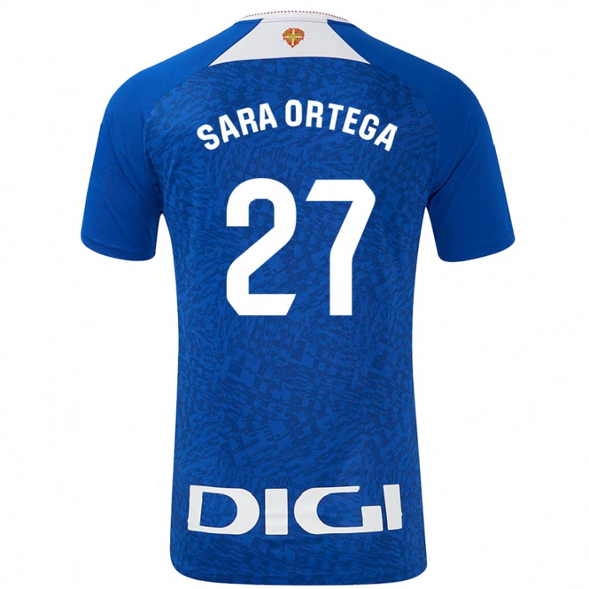 Danxen Kvinder Sara Ortega Ruiz #27 Kongeblå Udebane Spillertrøjer 2024/25 Trøje T-Shirt