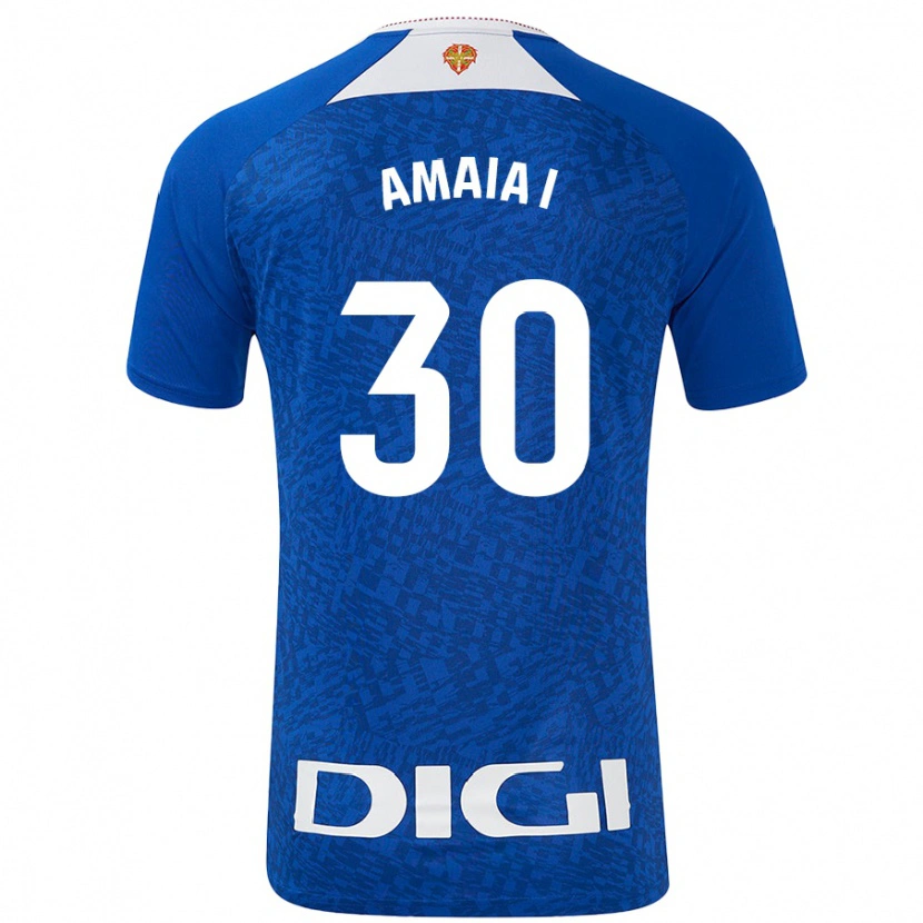 Danxen Kvinder Amaia Iribarren Arteta #30 Kongeblå Udebane Spillertrøjer 2024/25 Trøje T-Shirt