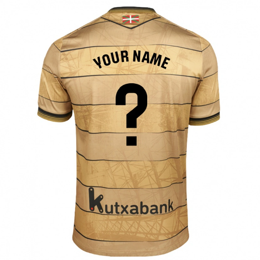 Danxen Kvinder Dit Navn #0 Brun Udebane Spillertrøjer 2024/25 Trøje T-Shirt
