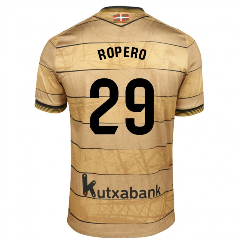 Danxen Kvinder Iker Ropero #29 Brun Udebane Spillertrøjer 2024/25 Trøje T-Shirt
