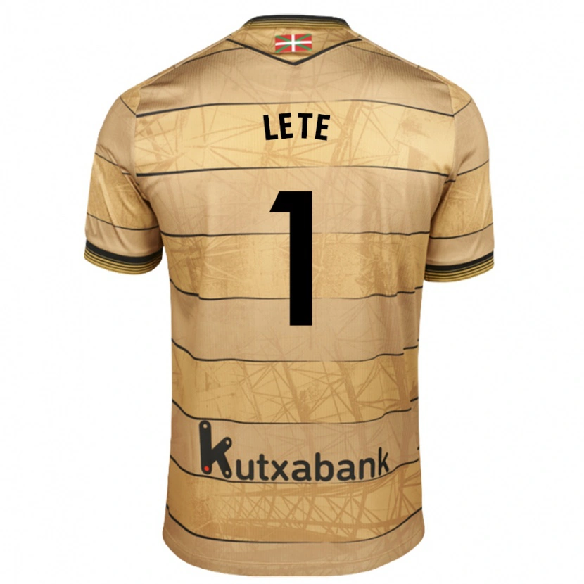 Danxen Kvinder Elene Lete #1 Brun Udebane Spillertrøjer 2024/25 Trøje T-Shirt