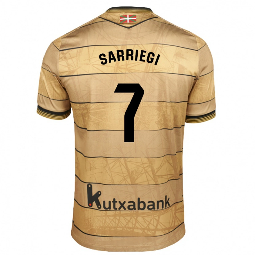 Danxen Kvinder Amaiur Sarriegi #7 Brun Udebane Spillertrøjer 2024/25 Trøje T-Shirt
