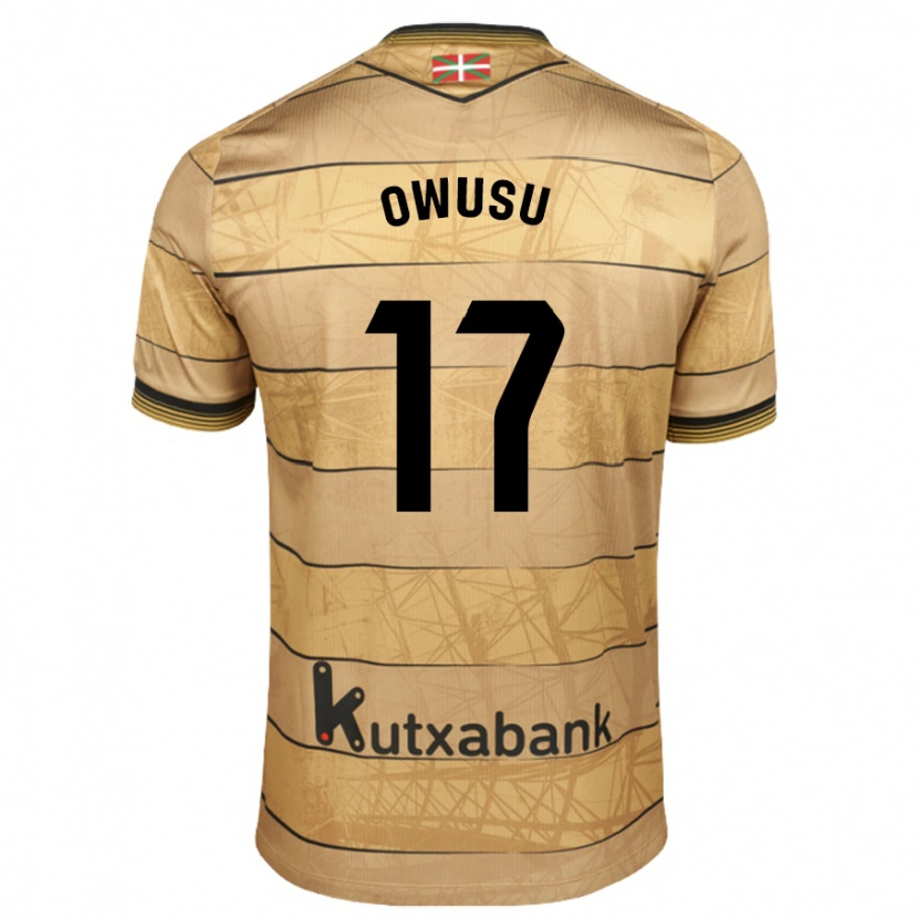 Danxen Kvinder Jacqueline Owusu #17 Brun Udebane Spillertrøjer 2024/25 Trøje T-Shirt