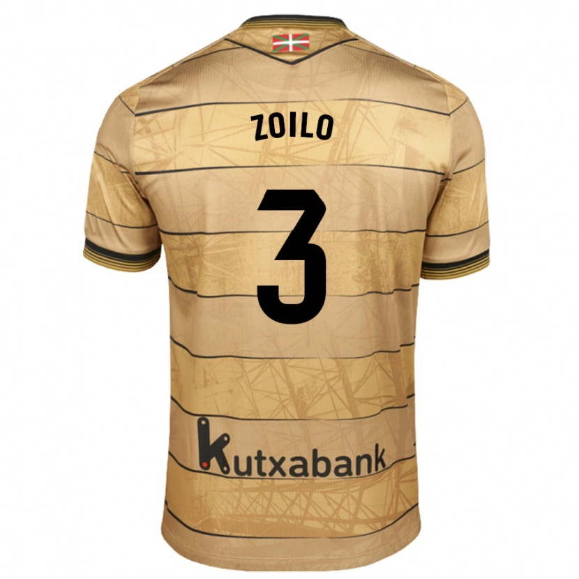 Danxen Kvinder Ander Zoilo #3 Brun Udebane Spillertrøjer 2024/25 Trøje T-Shirt