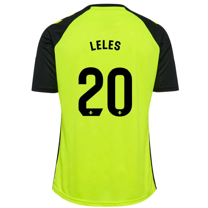 Danxen Kvinder Leles #20 Fluorescerende Gul Sort Udebane Spillertrøjer 2024/25 Trøje T-Shirt