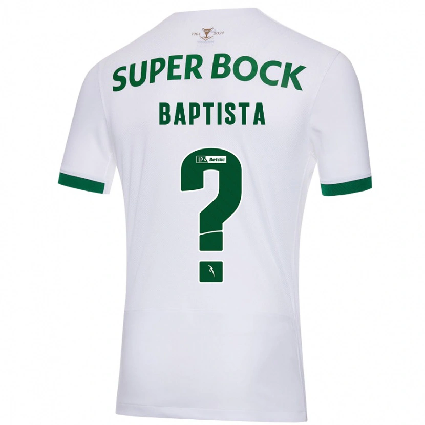 Danxen Kvinder Brandão Baptista #0 Hvid Grøn Udebane Spillertrøjer 2024/25 Trøje T-Shirt