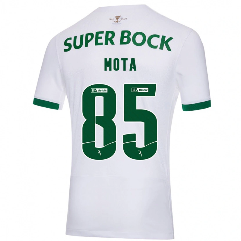 Danxen Kvinder Rafael Mota #85 Hvid Grøn Udebane Spillertrøjer 2024/25 Trøje T-Shirt
