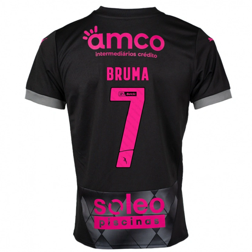 Danxen Kvinder Bruma #7 Sort Pink Udebane Spillertrøjer 2024/25 Trøje T-Shirt
