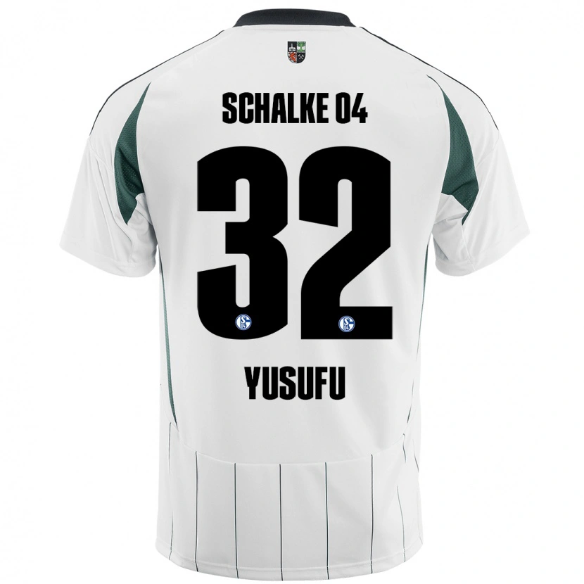 Danxen Kvinder Faaris Yusufu #32 Hvid Grøn Udebane Spillertrøjer 2024/25 Trøje T-Shirt
