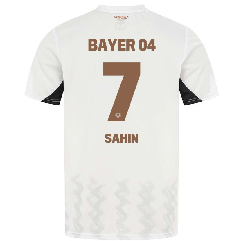 Danxen Kvinder Batuhan Sahin #7 Hvid Sort Udebane Spillertrøjer 2024/25 Trøje T-Shirt