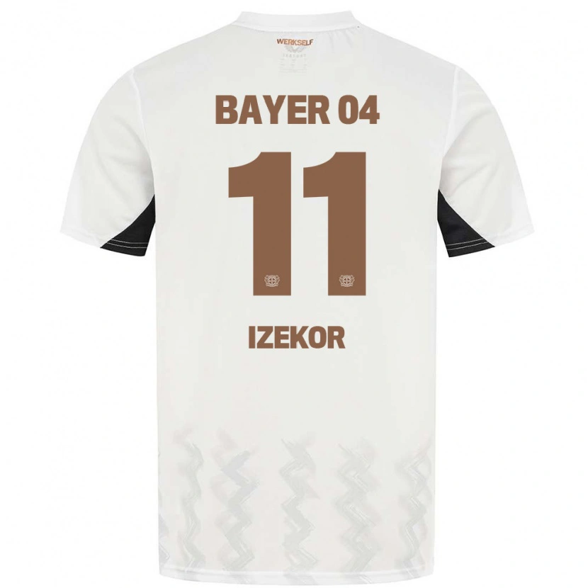 Danxen Kvinder Ken Izekor #11 Hvid Sort Udebane Spillertrøjer 2024/25 Trøje T-Shirt