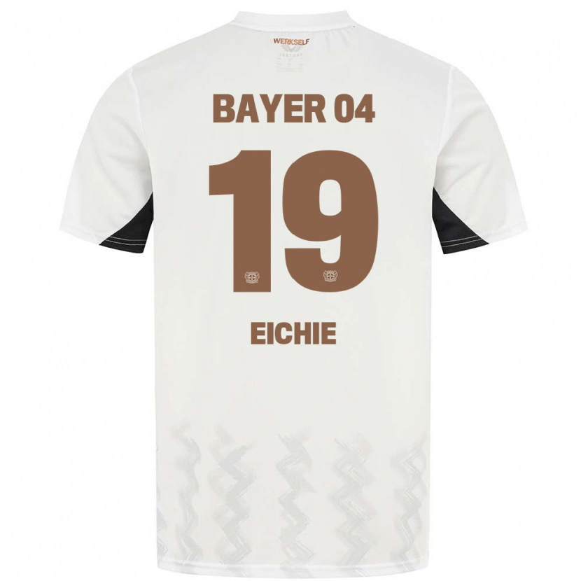 Danxen Kvinder Isaiah Eichie #19 Hvid Sort Udebane Spillertrøjer 2024/25 Trøje T-Shirt
