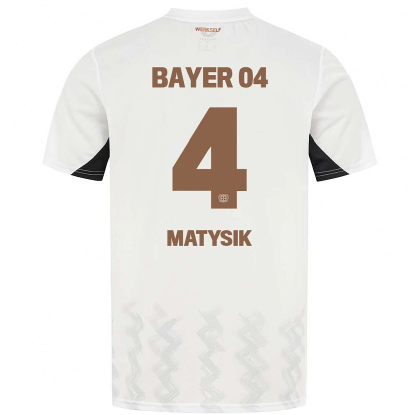 Danxen Kvinder Sylwia Matysik #4 Hvid Sort Udebane Spillertrøjer 2024/25 Trøje T-Shirt