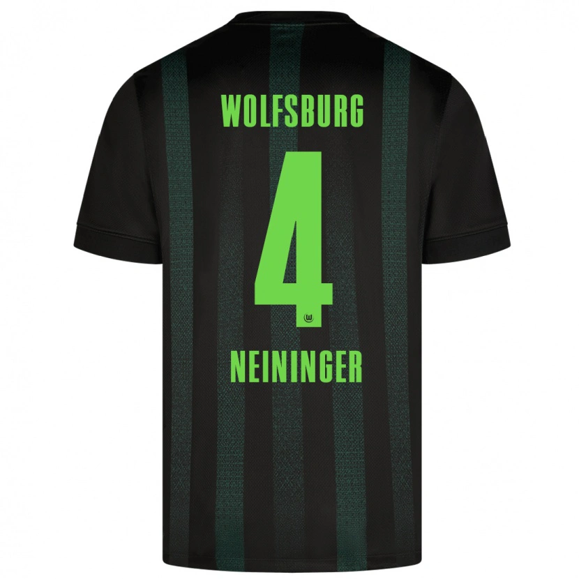 Danxen Kvinder Till Neininger #4 Mørkegrøn Udebane Spillertrøjer 2024/25 Trøje T-Shirt