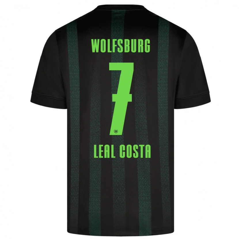 Danxen Kvinder David Leal Costa #7 Mørkegrøn Udebane Spillertrøjer 2024/25 Trøje T-Shirt
