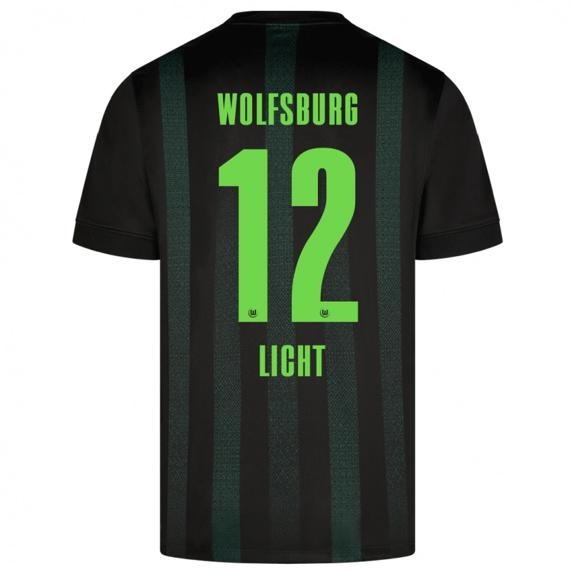 Danxen Kvinder Philipp Licht #12 Mørkegrøn Udebane Spillertrøjer 2024/25 Trøje T-Shirt