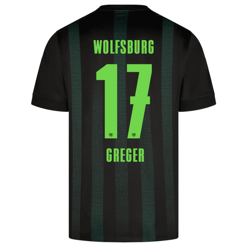 Danxen Kvinder Max Greger #17 Mørkegrøn Udebane Spillertrøjer 2024/25 Trøje T-Shirt