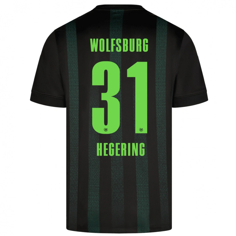 Danxen Kvinder Marina Hegering #31 Mørkegrøn Udebane Spillertrøjer 2024/25 Trøje T-Shirt