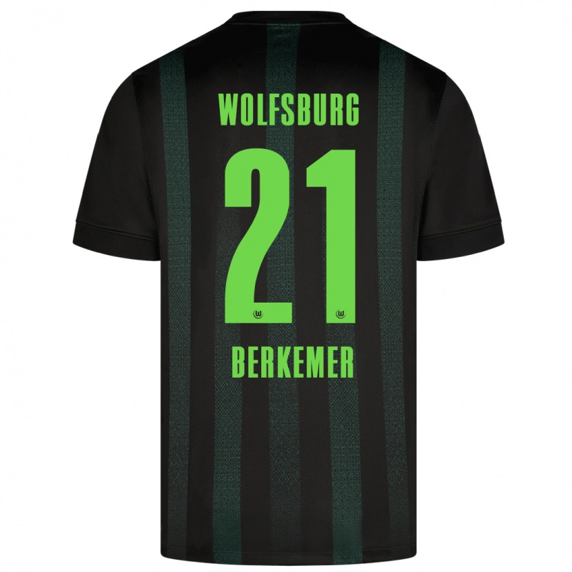 Danxen Kvinder Melvin Berkemer #21 Mørkegrøn Udebane Spillertrøjer 2024/25 Trøje T-Shirt