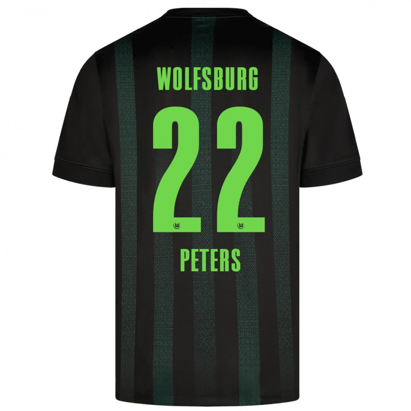 Danxen Kvinder Laurin Peters #22 Mørkegrøn Udebane Spillertrøjer 2024/25 Trøje T-Shirt