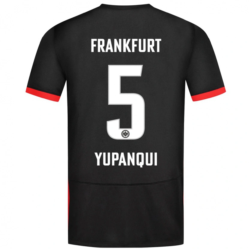 Danxen Kvinder Philipp Eisele Yupanqui #5 Sort Udebane Spillertrøjer 2024/25 Trøje T-Shirt