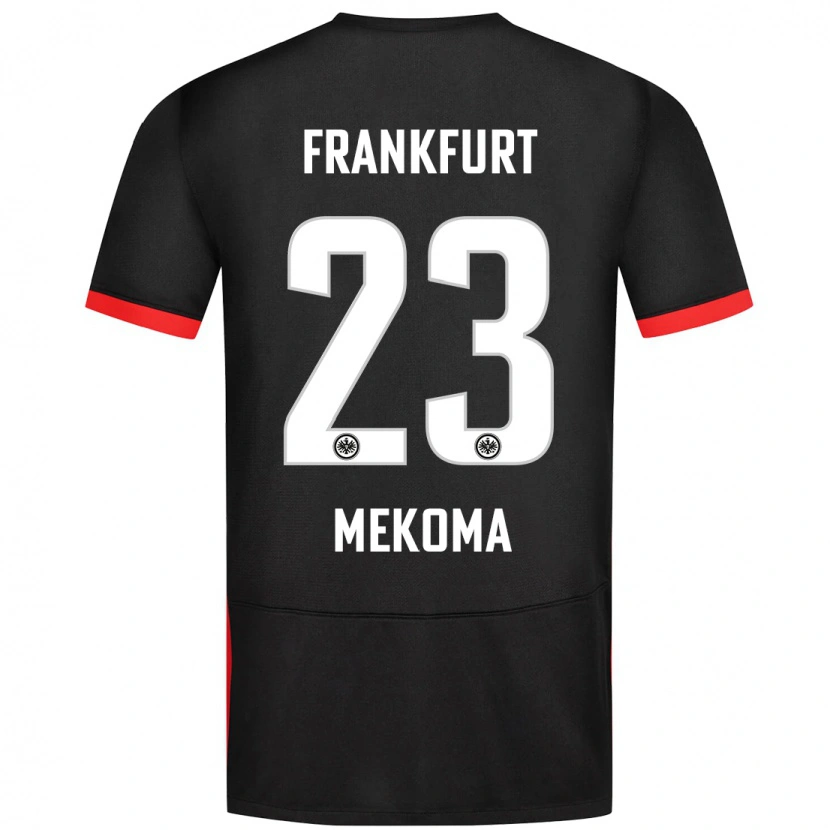 Danxen Kvinder Jamal Mekoma #23 Sort Udebane Spillertrøjer 2024/25 Trøje T-Shirt