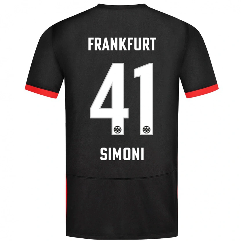 Danxen Kvinder Simon Simoni #41 Sort Udebane Spillertrøjer 2024/25 Trøje T-Shirt
