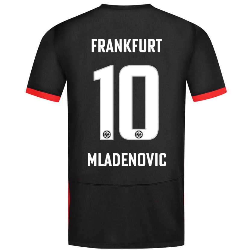 Danxen Kvinder Marko Mladenovic #10 Sort Udebane Spillertrøjer 2024/25 Trøje T-Shirt