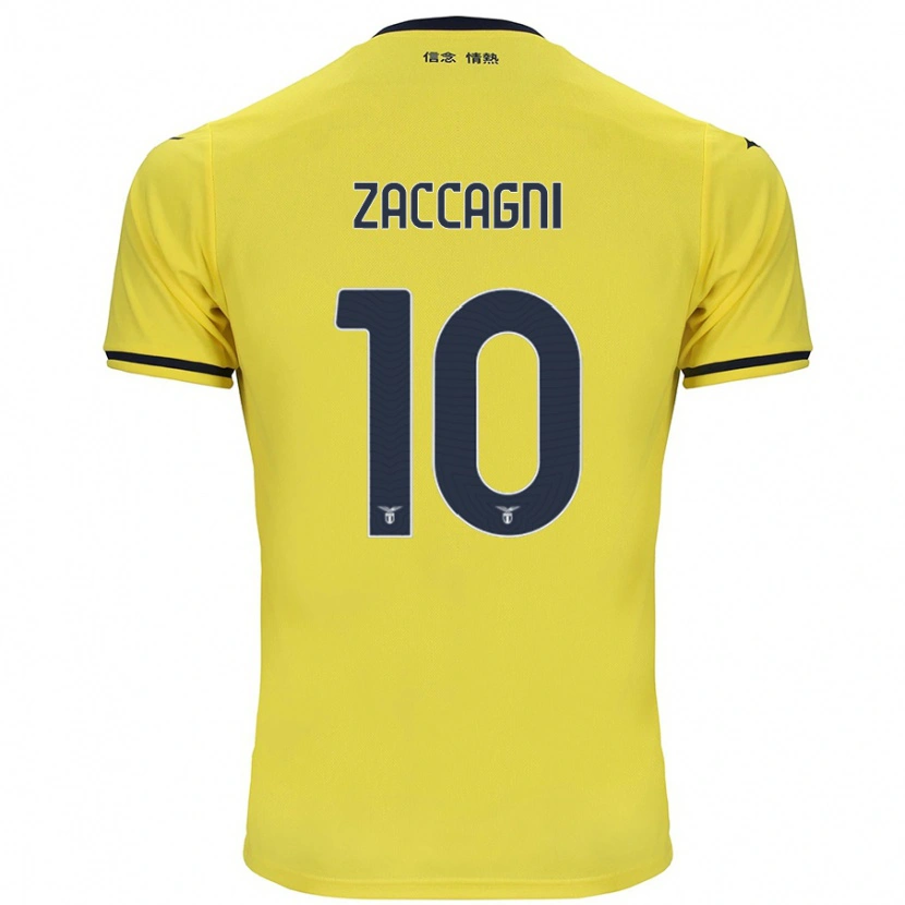 Danxen Kvinder Mattia Zaccagni #10 Gul Udebane Spillertrøjer 2024/25 Trøje T-Shirt