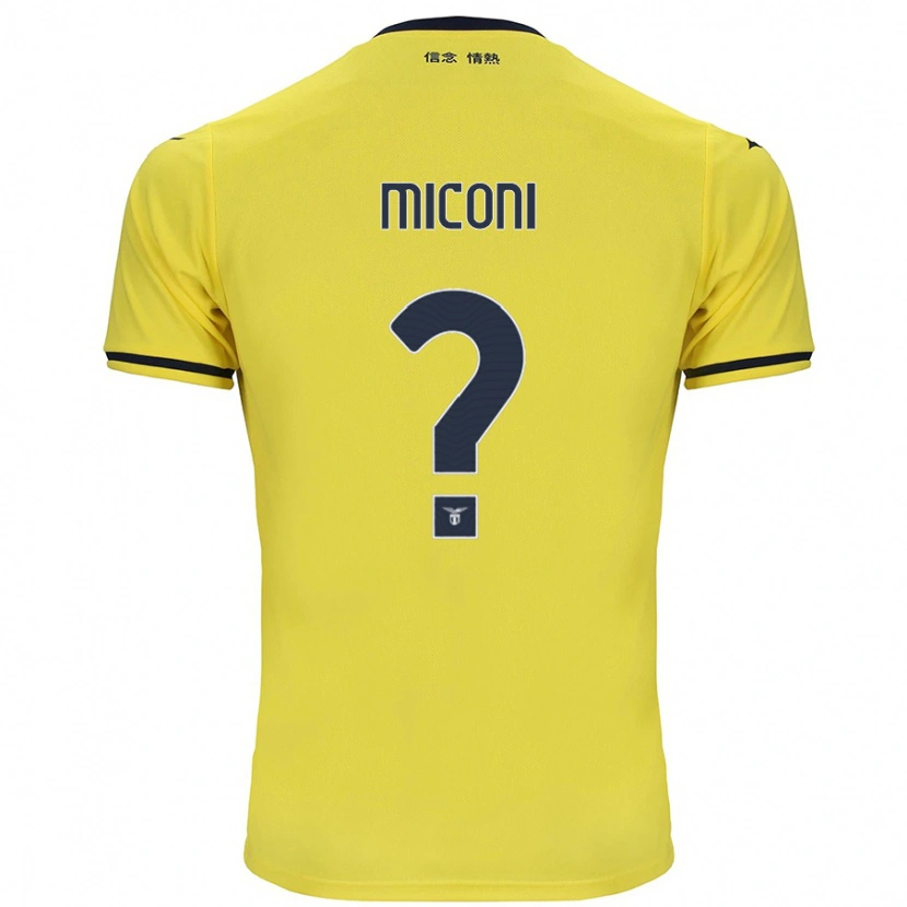 Danxen Kvinder Lorenzo Miconi #0 Gul Udebane Spillertrøjer 2024/25 Trøje T-Shirt