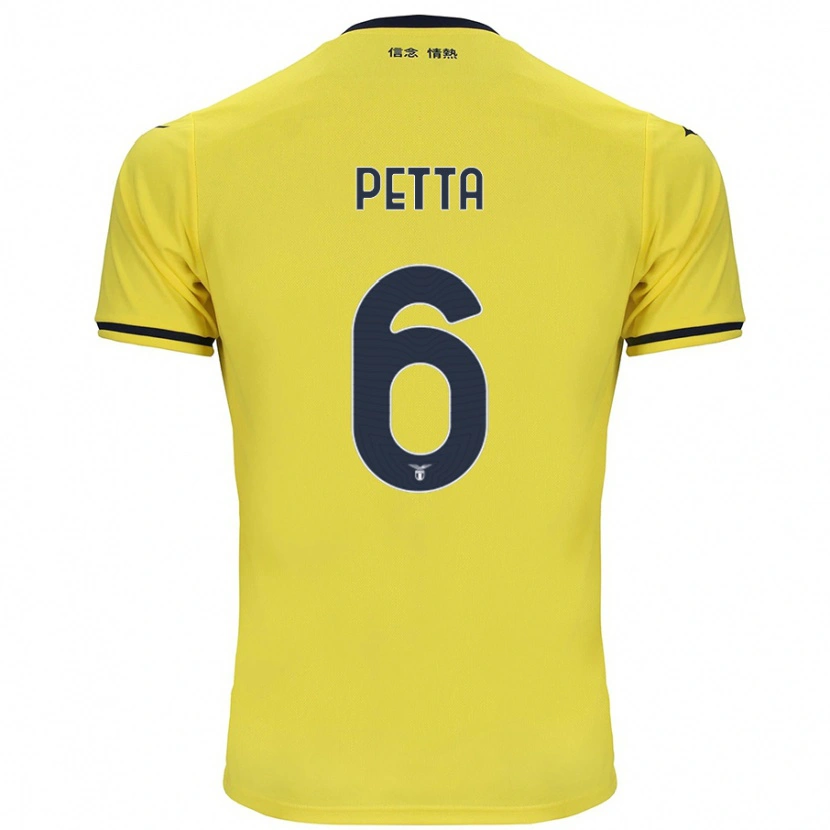Danxen Kvinder Andrea Petta #6 Gul Udebane Spillertrøjer 2024/25 Trøje T-Shirt