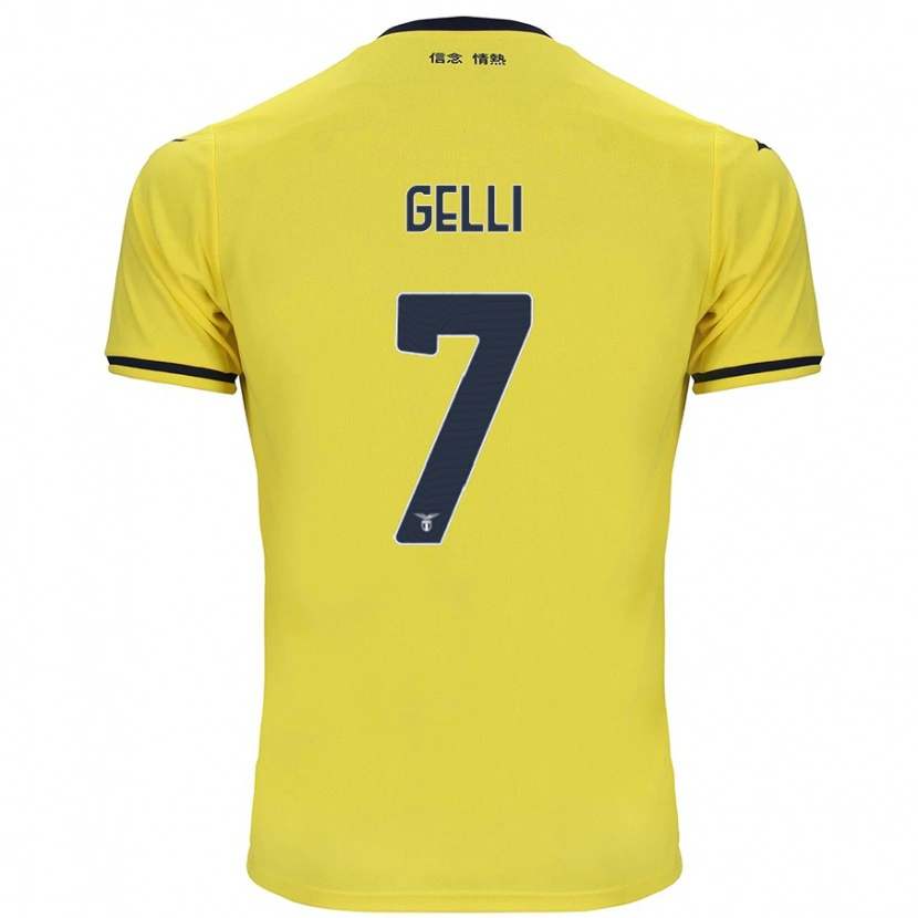 Danxen Kvinder Valerio Gelli #7 Gul Udebane Spillertrøjer 2024/25 Trøje T-Shirt